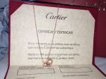 Perfect Replica Cartier 925 Silver Rose Gold Diamond Double Ring Necklace 